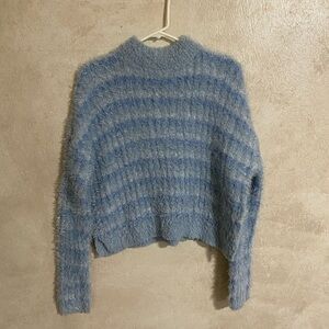 Fuzzy blue sweater